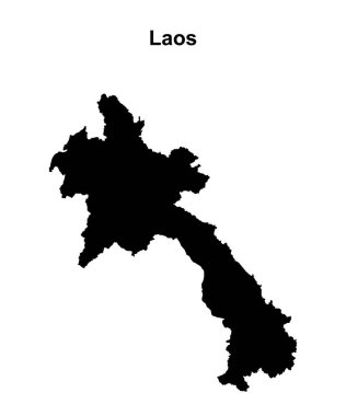 Laos boş ana hat haritası tasarımı