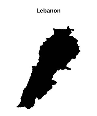 Lübnan boş ana hat haritası tasarımı