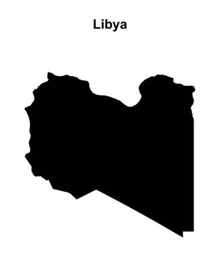 Libya 'nın boş ana hat haritası tasarımı