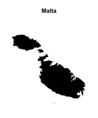 Malta boş ana hat haritası tasarımı