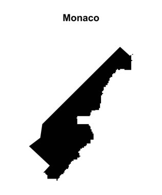 Monako boş ana hat haritası tasarımı