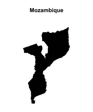 Mozambik boş ana hat haritası tasarımı
