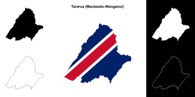 Tararua boş dış hat haritası seti