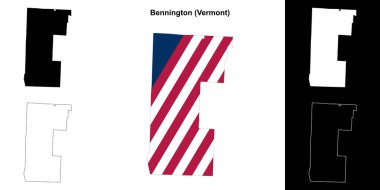 Bennington County (Vermont) ana hat haritası seti