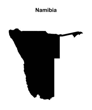 Namibya boş ana hat haritası tasarımı