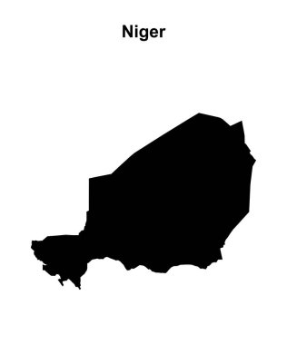 Nijer boş harita tasarımı