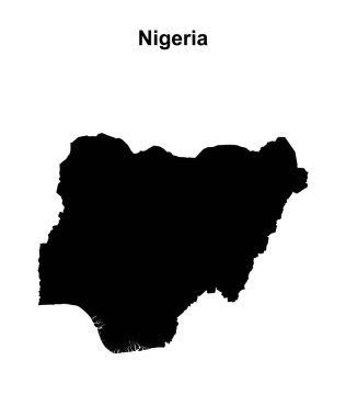 Nijerya boş ana hat haritası tasarımı