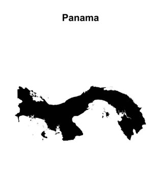 Panama boş ana hat haritası tasarımı