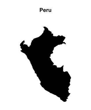 Peru boş ana hat haritası tasarımı