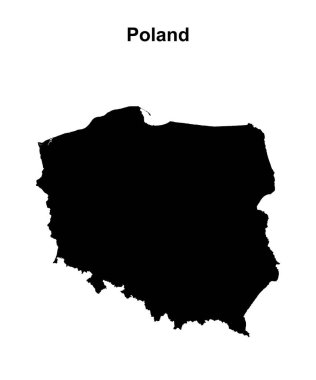 Polonya 'nın boş ana hat haritası tasarımı