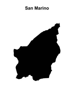 San Marino boş harita tasarımı