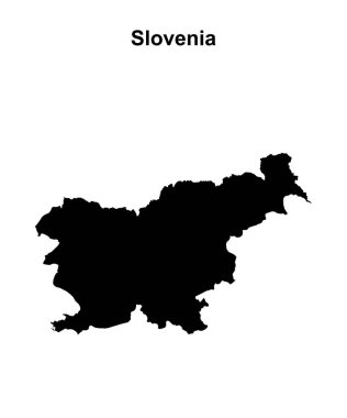 Slovenya boş harita tasarımı