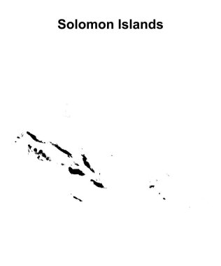 Solomon Adaları boş ana hat haritası tasarımı
