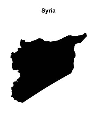 Suriye boş ana hat haritası tasarımı