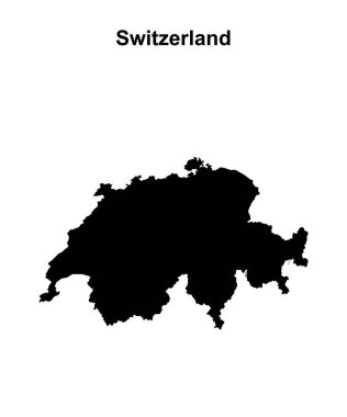 İsviçre boş ana hat haritası tasarımı