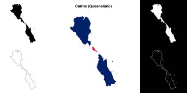 Cairns (Queensland) ana hat haritası seti