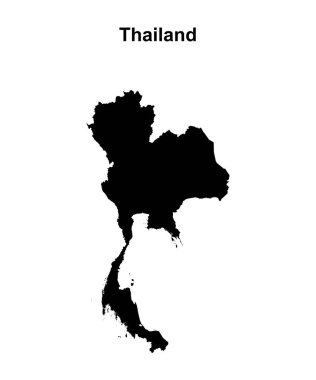 Tayland boş ana hat haritası tasarımı