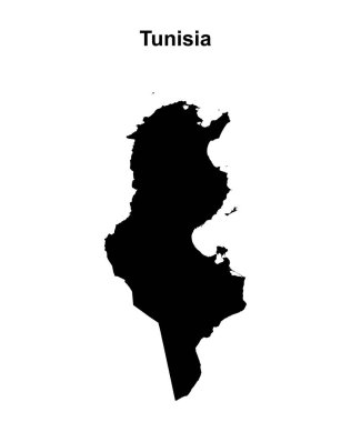 Tunus boş ana hat haritası tasarımı