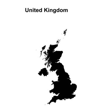 Birleşik Krallık boş ana hat haritası tasarımı
