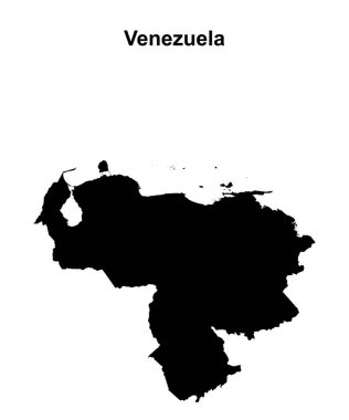 Venezuela boş ana hat haritası tasarımı