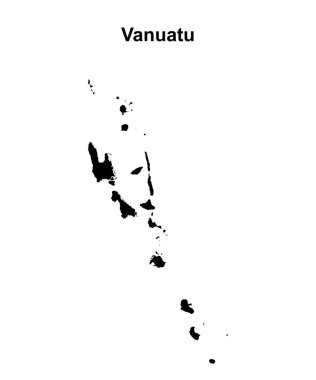 Vanuatu boş harita tasarımı