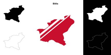 Bitlis eyalet ana hatları haritası ayarlandı