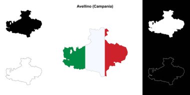 Avellino eyalet ana hat haritası ayarlandı