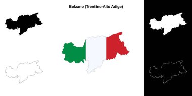 Bolzano eyalet ana hat haritası ayarlandı