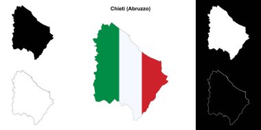 Chieti eyalet ana hat haritası seti
