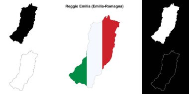 Reggio Emilia eyalet ana hat haritası ayarlandı