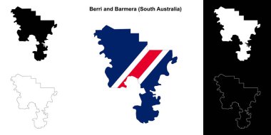 Berri ve Barmera (Güney Avustralya) ana hat haritası seti
