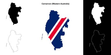 Carnarvon (Batı Avustralya) ana hat haritası seti