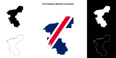 Port Hedland (Batı Avustralya) ana hat haritası seti