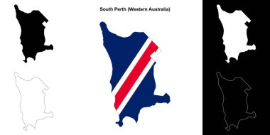 Güney Perth (Batı Avustralya) ana hat haritası seti