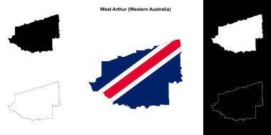 Batı Arthur (Batı Avustralya) ana hat haritası seti