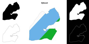 Cibuti boş ana hat haritası seti