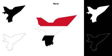 Marib valiliği ana hat haritası seti