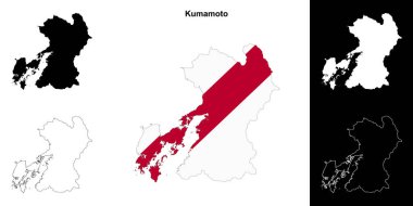 Kumamoto ili ana hat haritası seti