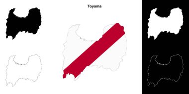 Toyama Valiliği ana hat haritası seti