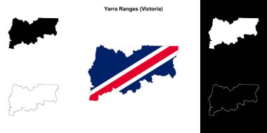 Yarra Aralıkları (Victoria) ana hat haritası seti