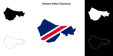 Derwent Valley (Tazmanya) ana hat haritası seti