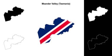 Meander Vadisi (Tazmanya) ana hat haritası seti