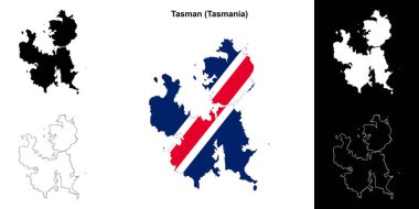 Tasman (Tazmanya) ana hat haritası seti