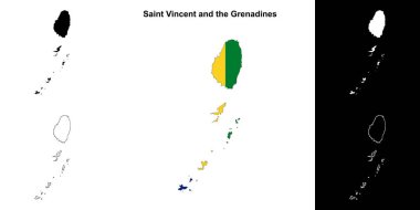 Saint Vincent ve Grenadines 'in ana hatları boş.
