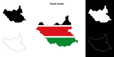 Güney Sudan boş dış hat haritası ayarlandı