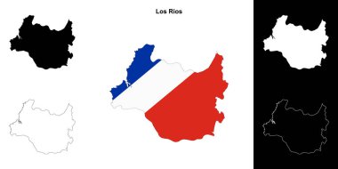 Los Rios bölgesi ana hat haritası seti