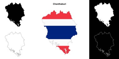 Chanthaburi eyalet ana hat haritası ayarlandı