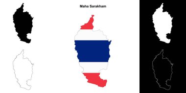Maha Sarakham eyalet ana hat haritası ayarlandı