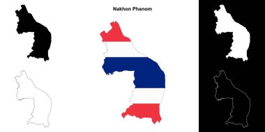 Nakhon Phanom eyalet ana hat haritası ayarlandı