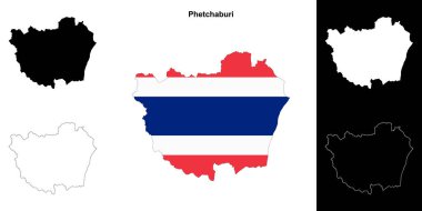 Phetchaburi eyalet ana hat haritası seti